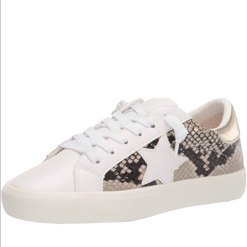Madden Girl Banks Gold Multi Sneaker
